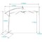 10ft Solar Umbrella with LED Lights 360° Rotation for Outdoor Entertainment